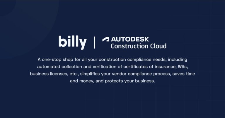 Billy Transforms Construction Compliance with Autodesk Construction Cloud Integration