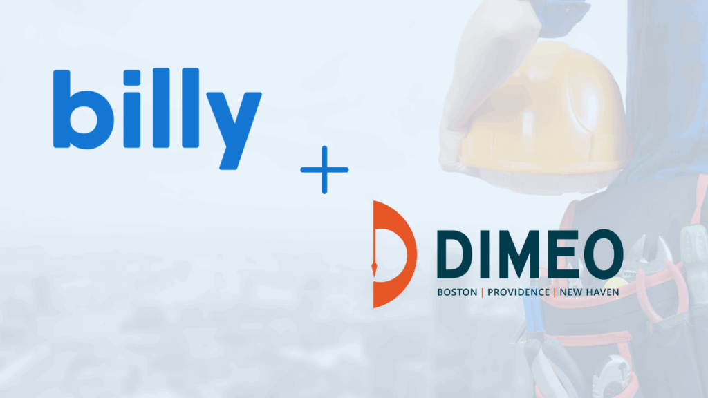 Billy + Dimeo logos. 