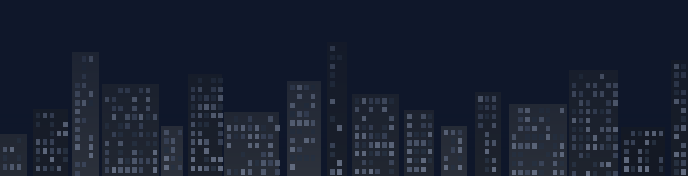 City skyline at night representing commercial construction industry for vendor prequalification