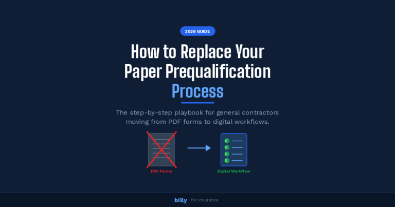 How to Replace Your Paper Subcontractor Prequalification Process in 2026