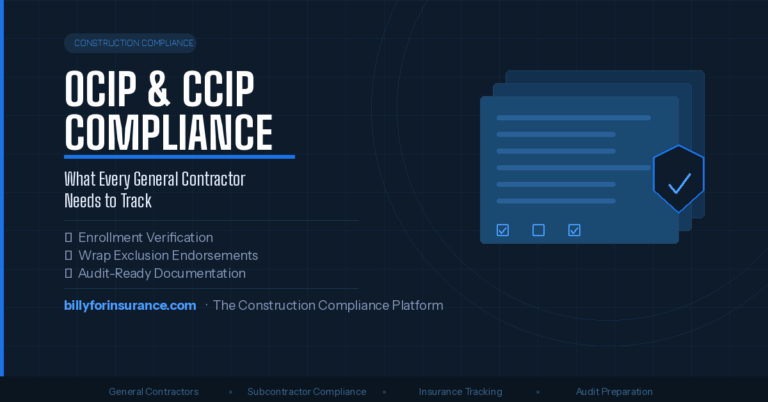 OCIP/CCIP Compliance for General Contractors
