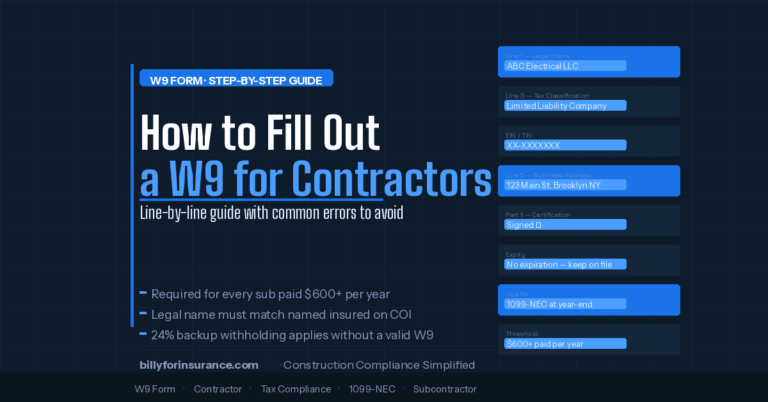 How to Fill Out a W9 Form for Subcontractors (Step-by-Step)