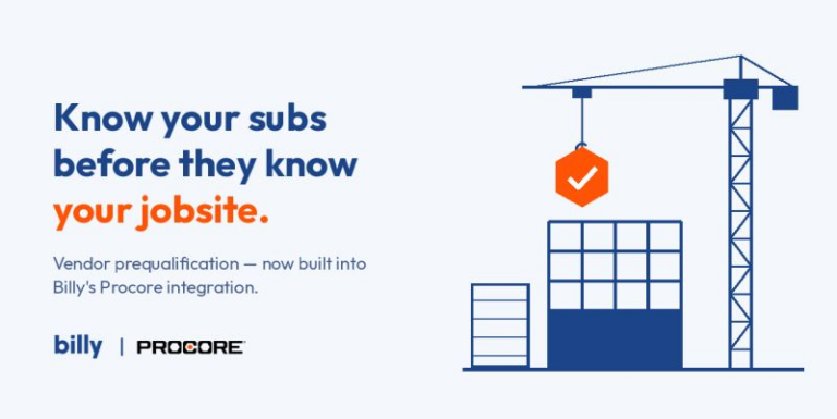 Subcontractor Prequalification in Procore