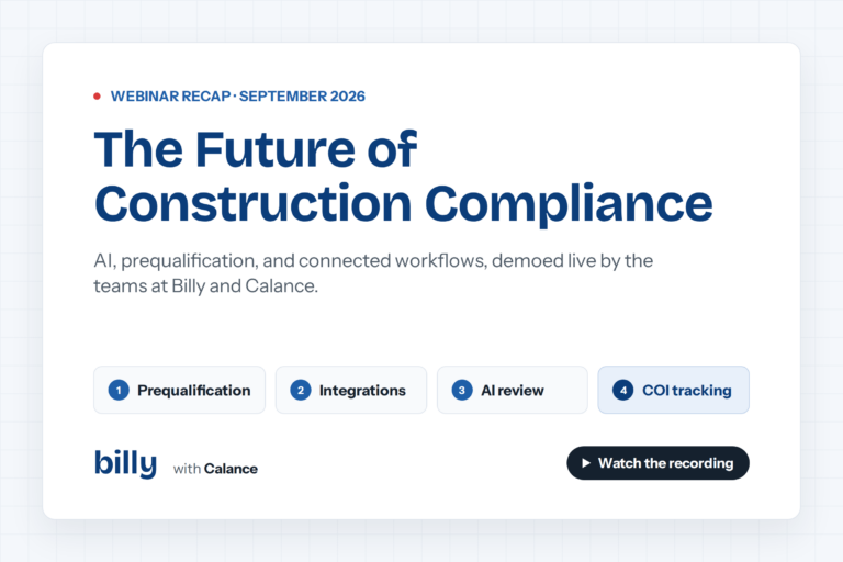 Construction Compliance Webinar: AI, Prequal & Integrations
