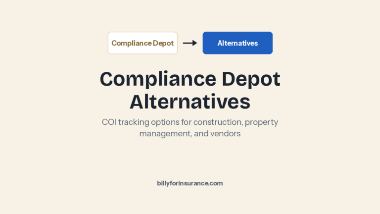 Compliance Depot Alternatives: COI Tracking for Construction & More